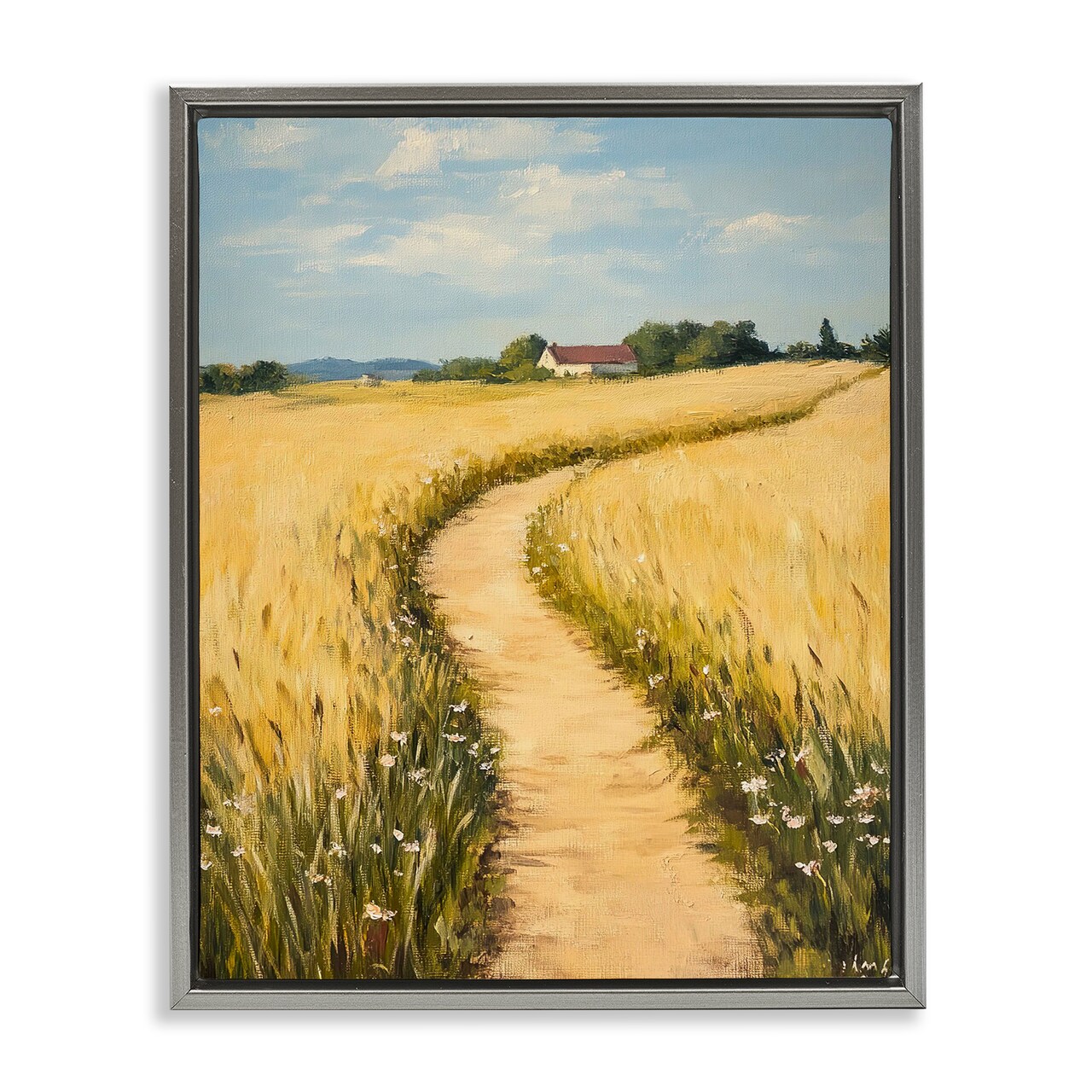 Stupell Industries Meadow Lined Country Path Floating Frame By Franklyn Gregory